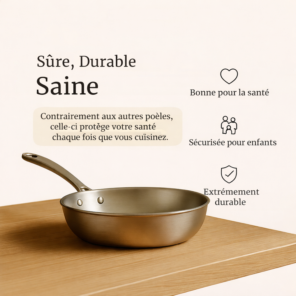 TitanPro™ G5 Poêle en titane pur