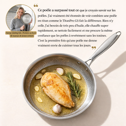 TitanPro™ G5 Poêle en titane pur